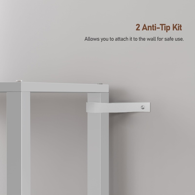 TUTOTAK Bookshelf, 6-Tier Tall Book Shelf, Narrow Bookcase for Small