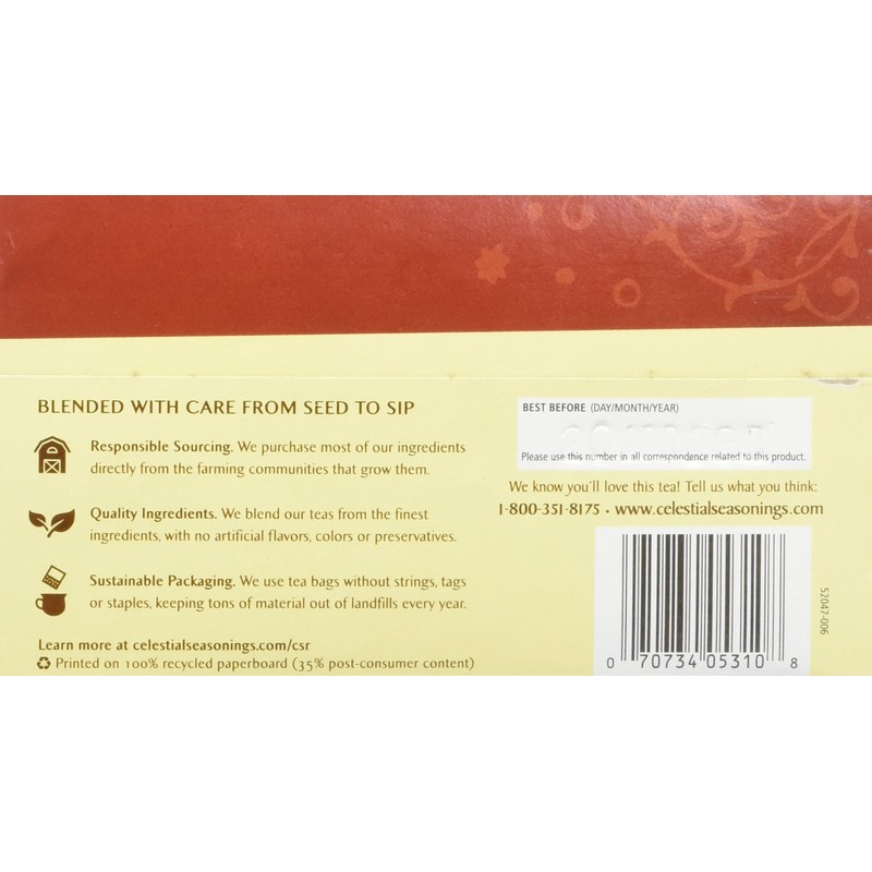 Celestial Seasonings Cinnamon Apple Spice Tea Bags - 20 ct