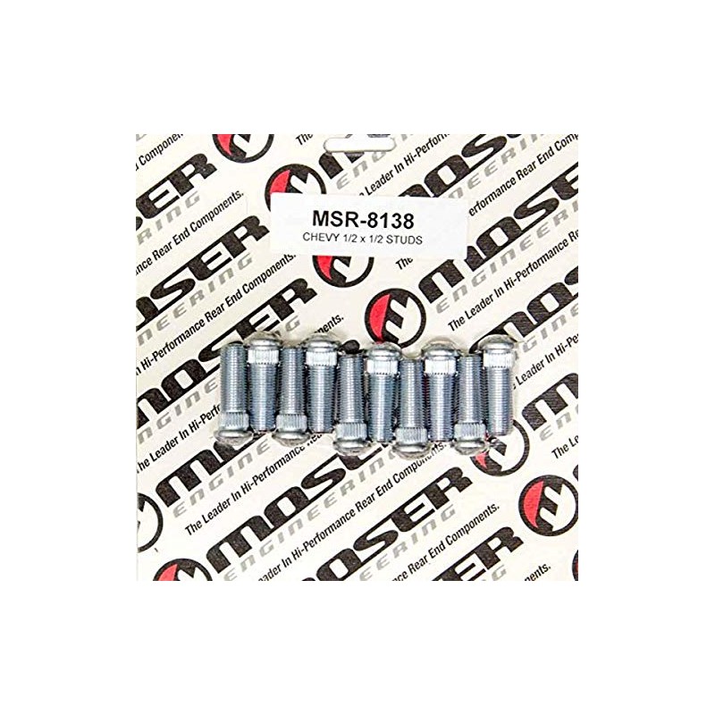 Moser Engineering 8138 1/2-20 x 1-1/2 Wheel Stud (.530 Knurl),