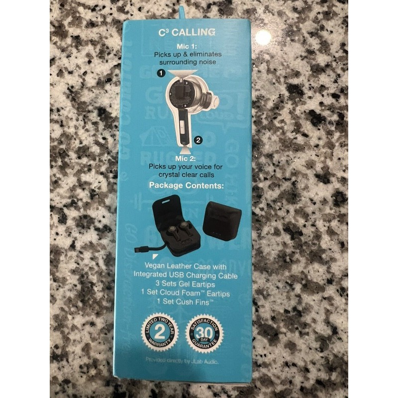 New JLab JBuds Air Executive True Wireless Bluetooth Earbuds +