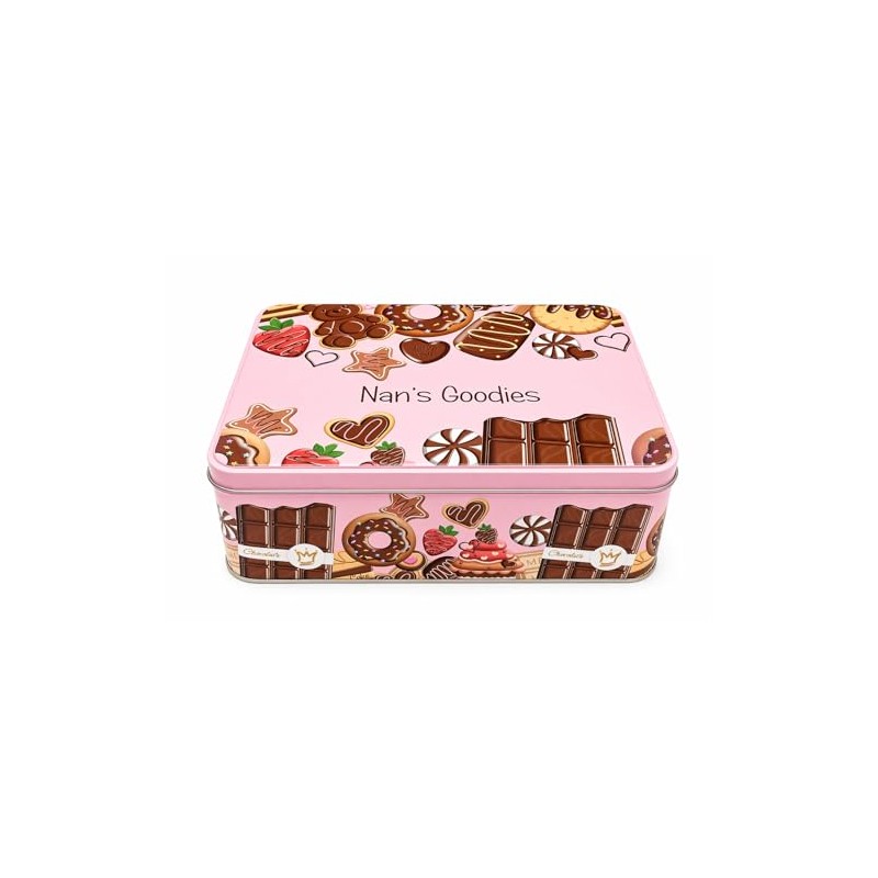 Lunar Shadow Nan's Goodies Pink Gift Tin, Gift for Nan,