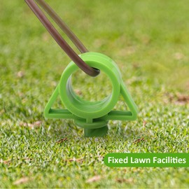 TNSLAND Pack of 4 Screw Pegs Camping Pegs Screws, 25 cm Ground Screws Foundation, Plastic Pegs, Tent Pegs, Ground Tent Pegs, Storm Proof for Large Tents, Linen, Tarpaulins, Storm Tension