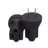 JORINDO NEMA 1-15P to 5-15R AC Power Adapter Plug，American Standard