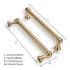 khtumeware 10 Pack 5 Inch Hole Center Brushed Brass Cabinet