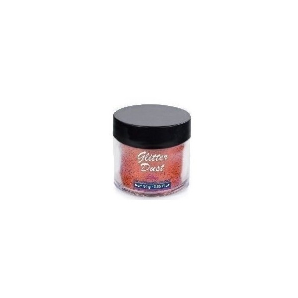Deep Orange 0.015 Hex Glitter Jars