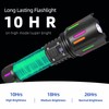 Sulitcamp Super Bright Tactical Flashlight,LED Zoomable High Lumen Flashlights,Dual Light
