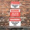 Classic Framed Plus Custom Warning Wall or Door Sign |