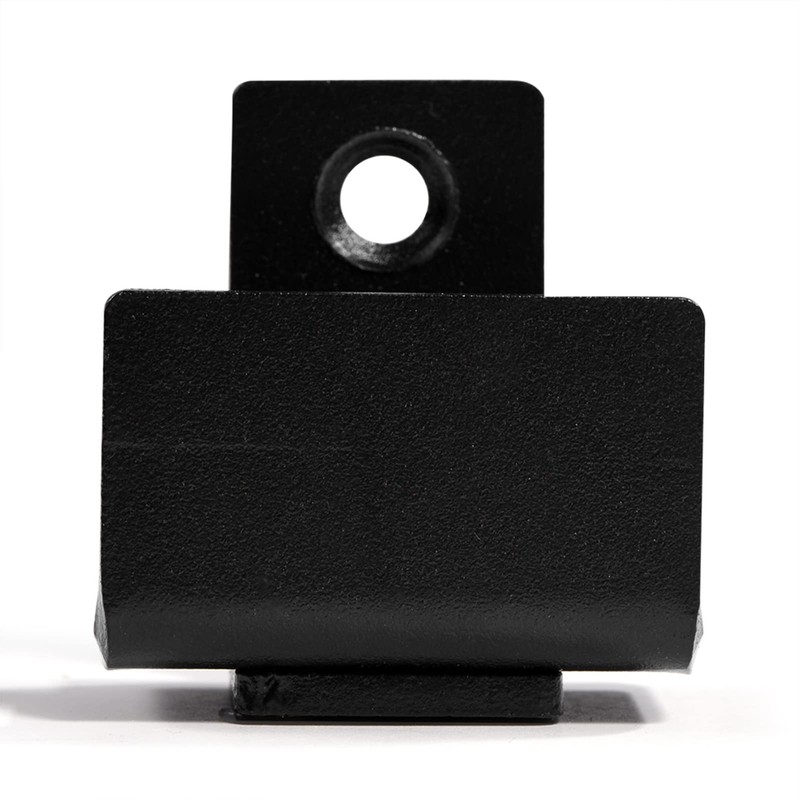 Barn Door Floor Guide Hardware with Screws, Black Steel Hardware