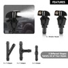 Front Windshield Washer Nozzles Kit 2.2 Meters Windshield Washer Hose