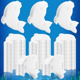 Patelai 40 Pcs Hot Tub Sponge Spa Cleaning Sponges for Hot Tub Oil Absorbing Cleaning Scum for Spa, Bathtub and Swimming Pool to Soak up Oils Bathtub Accessories(White Dolphin)