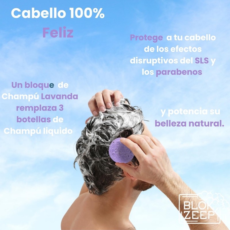 Paraben and Sulphate Free Solid Shampoo Natural Vegan Eco Friendly