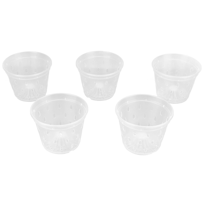5 Sets Orchid Flower Pot Breathable Clear Orchid Planting Pot