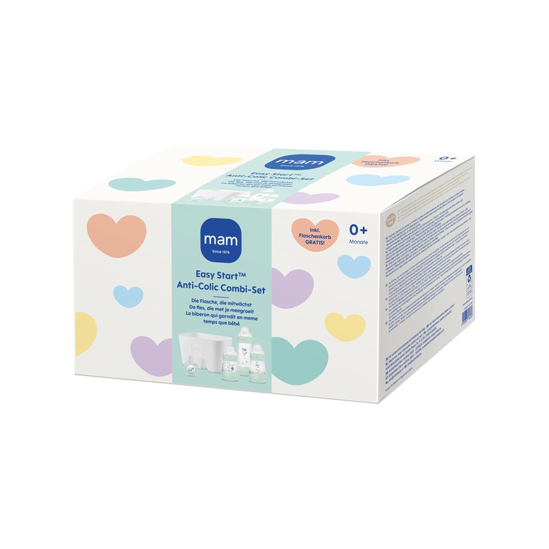MAM Easy Start Anti-Colic Combi Set, 0+ Mon, Baby Bottle