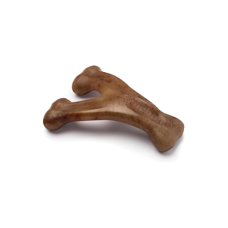 Benebone Wishbone Durable Dog Chew Toy for Aggressive Chewers, Real