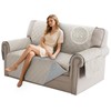 PrinceDeco Loveseat Covers for 2 Cushion Couch Waterproof Sofa Covers
