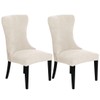 Buenanir Wingback Chair Cover Jacquard Wingback Dining Chair Covers Stretch