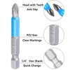 Saipor 10-Piece PoziDriv PZ2 Magnetic Screwdriver Bit Set 50mm/2" Long