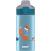 Sigg Miracle Fox Kids' Drinks Bottle (0.4 L), Lightweight Aluminium Kids' Water Bottle with Leak-Proof Lid, One Hand Children's Drink Bottle