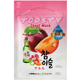 TOOSTY X Chamisuru Sheet Mask, Collaboration Product, Vol. 2 Mask Pack, Pure Fresh Peach, Muscat, Peach & Thigh, Moisturizing, Brightening Care, Aging Care, Pore Tightening, Chamisur, Korean Cosmetics