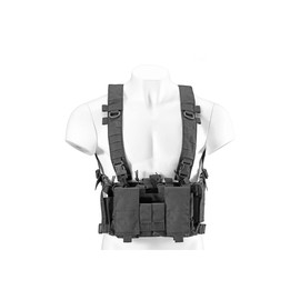 Lancer Tactical Buckle Up Lightweight Chest Rig (US, Alpha, One Size, Regular, Regular, Black)