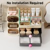 UFORU Makeup Organizer for Vanity with Brush Holder, Countertop Organizer
