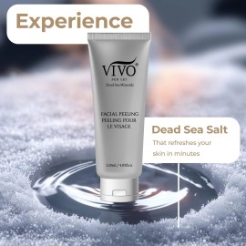 Vivo Per Lei Facial Peeling Gel - Face Peel with Dead Sea Minerals - Gentle E...