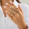 Chunky Gold Rings Set for Women Stackable Gold Rings Chunky