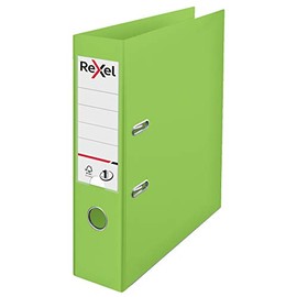 Rexel Choices 2115505 Folder A4 75 mm Spine 500 Sheets Plastic Cover Lever Arch File Light Green