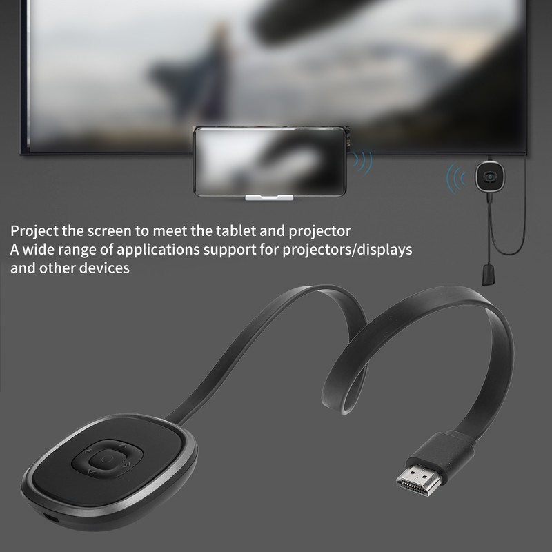 Wireless HDMI Display Adapter 2.4G/5G WiFi Dongle 4K HD Screen