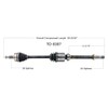 TrakMotive CV Axle Shaft - TO-8387