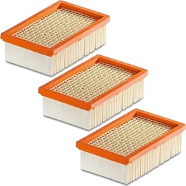 1-10 flat filters for Kärcher - replaces original filters like 2.863-005.0 for MV 4 5 6 P Premium (WD5, WD 5 P, Premium, 3 filters)