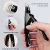 zalati False Nail Clippers Stainless Steel Gel Nail Tips Cutter