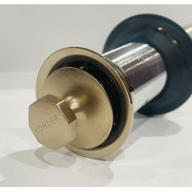 Kohler 7127 Lavatory Drain No Overflow / Non-Removable Stopper in Brushed Bronze