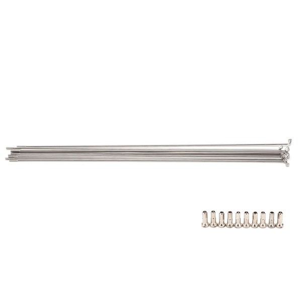 Hapivida 10pcs Bicycle Spoke 220-270mm 14G Stainless Steel Spokes and