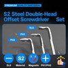 3PCS Offset Screwdriver Set S2 Steel L-Type Double Head Offset