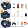 HEALSTOK Couch Cup Holder Pillow, Sofa Organizer Caddy Bed Refreshment