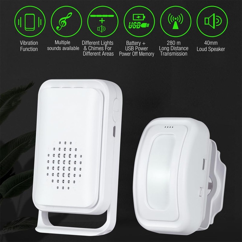 Motion Sensor Detector Entry Alert Alarm, Shop/Store/Office/Home Home Security Welcome