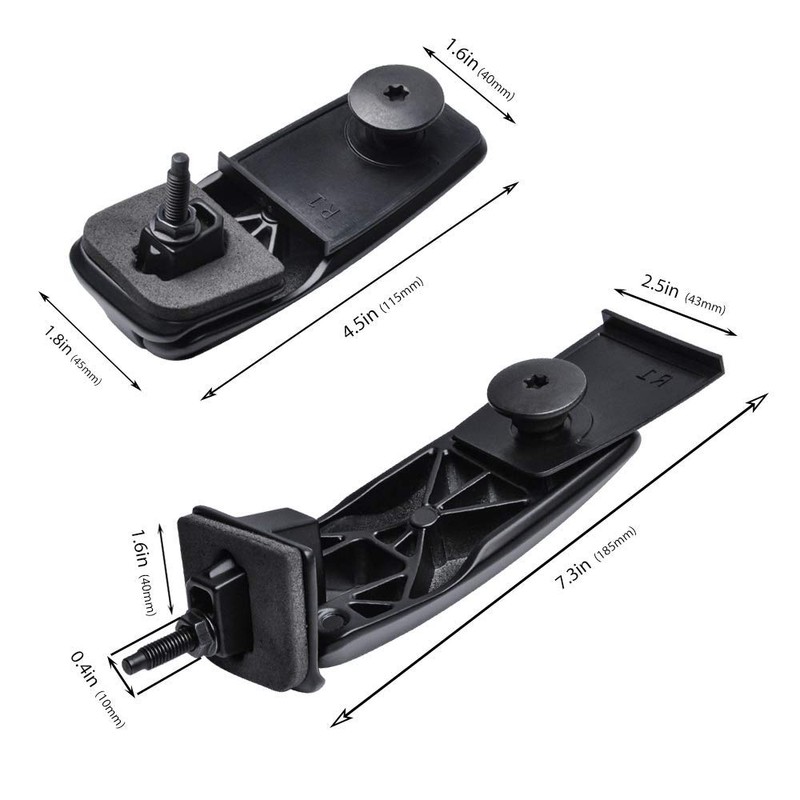 Benefast Rear Window Liftgate Glass Hinge Set Right & Left
