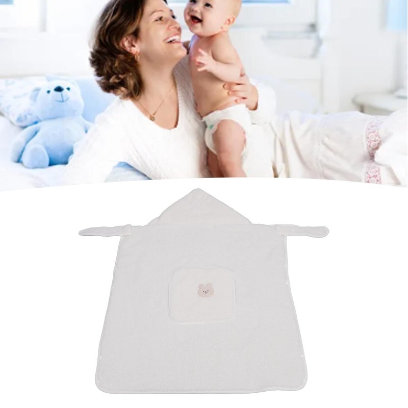 Hooded Toddler Blanket Keep Warm Windproof Large Pocket Thickened Baby