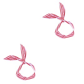 FOMIYES 2pcs Rabbit Ears Wire Headband Soft Comfortable Winter Hair Wrap for Women Girls