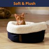 Petace Self Warming Cat Bed, 17.7" x 13.7" Anti-Slip Soft