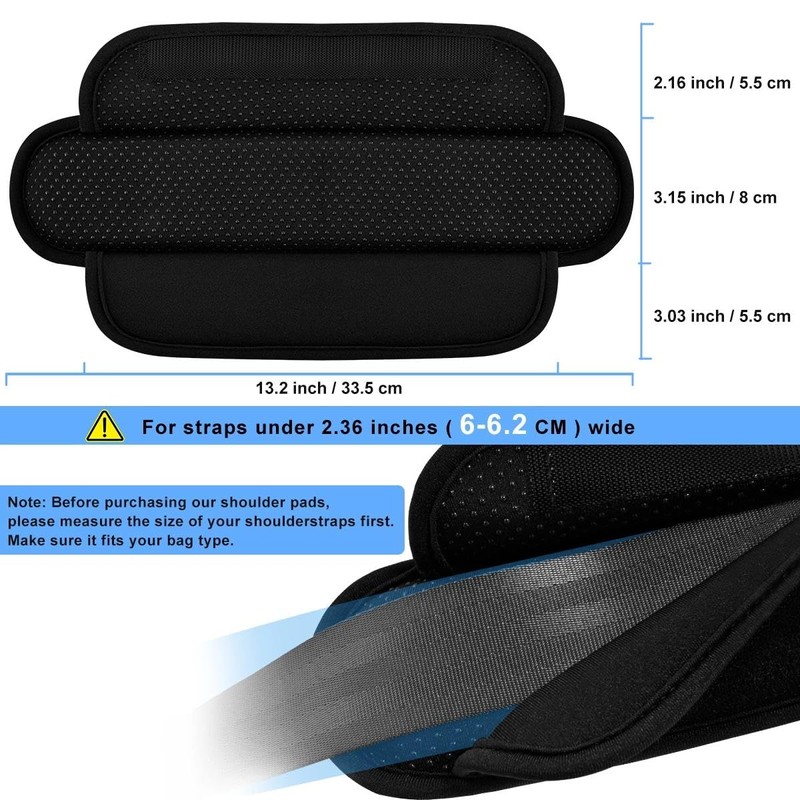 ZINMARK 2-Pack Ultra-Thick 3D Shoulder Pad, Dual-Side Anti-Slip Cushion for