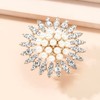 Boho CZ Flower Pearl Cluster Statement Rings for Women Cubir