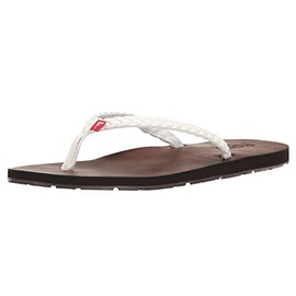 FLOJOS Women's Harper Sandal, White, 8