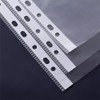 Zinnia A5 Punched Pockets 100 Pack Clear Poly Pockets Tear-Resistant