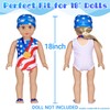 UNICORN ELEMENT 9 Pcs American 18" Doll Clothes Swimsuit Set