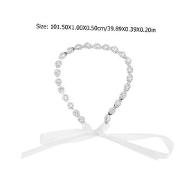 SAFIGLE Bridal Hair Accessories Floral Headband for Women Elegant Wedding Hair Vine with Rhinestones Headpiece for Bride Special Day