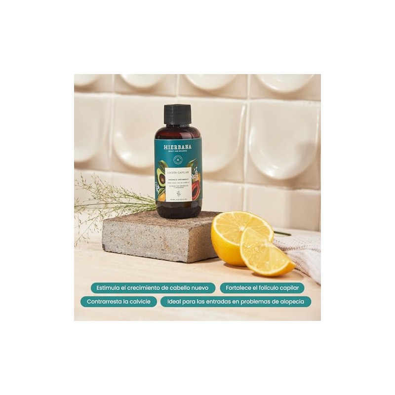 Hierbana Pack Anticaída Shampoo Extractos Naturales 500 Tratamiento Fortalecer Estimular