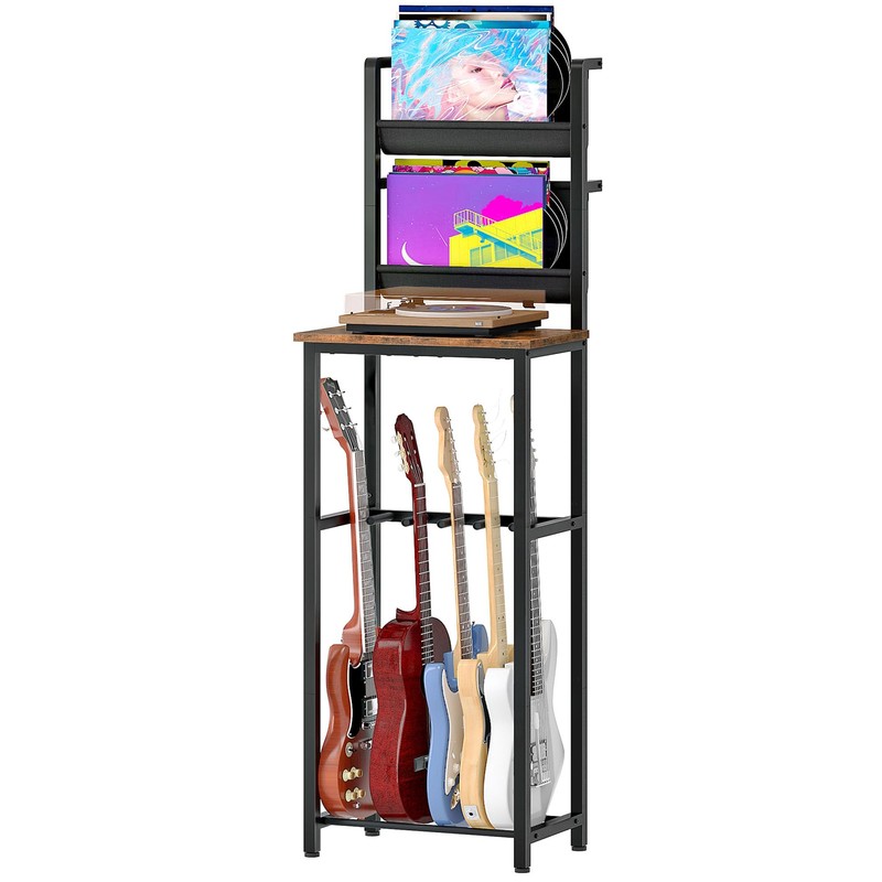 CHOEZON Multi Guitar Stand, Guitar Rack Record Player Stand Sturdy