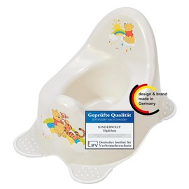 KiNDERWELT Premium Potty for Kids and Babies, Winnie the Pooh Design in White, Potty for Toddlers from 18 Months, High Back, Non-Slip and BPA Free